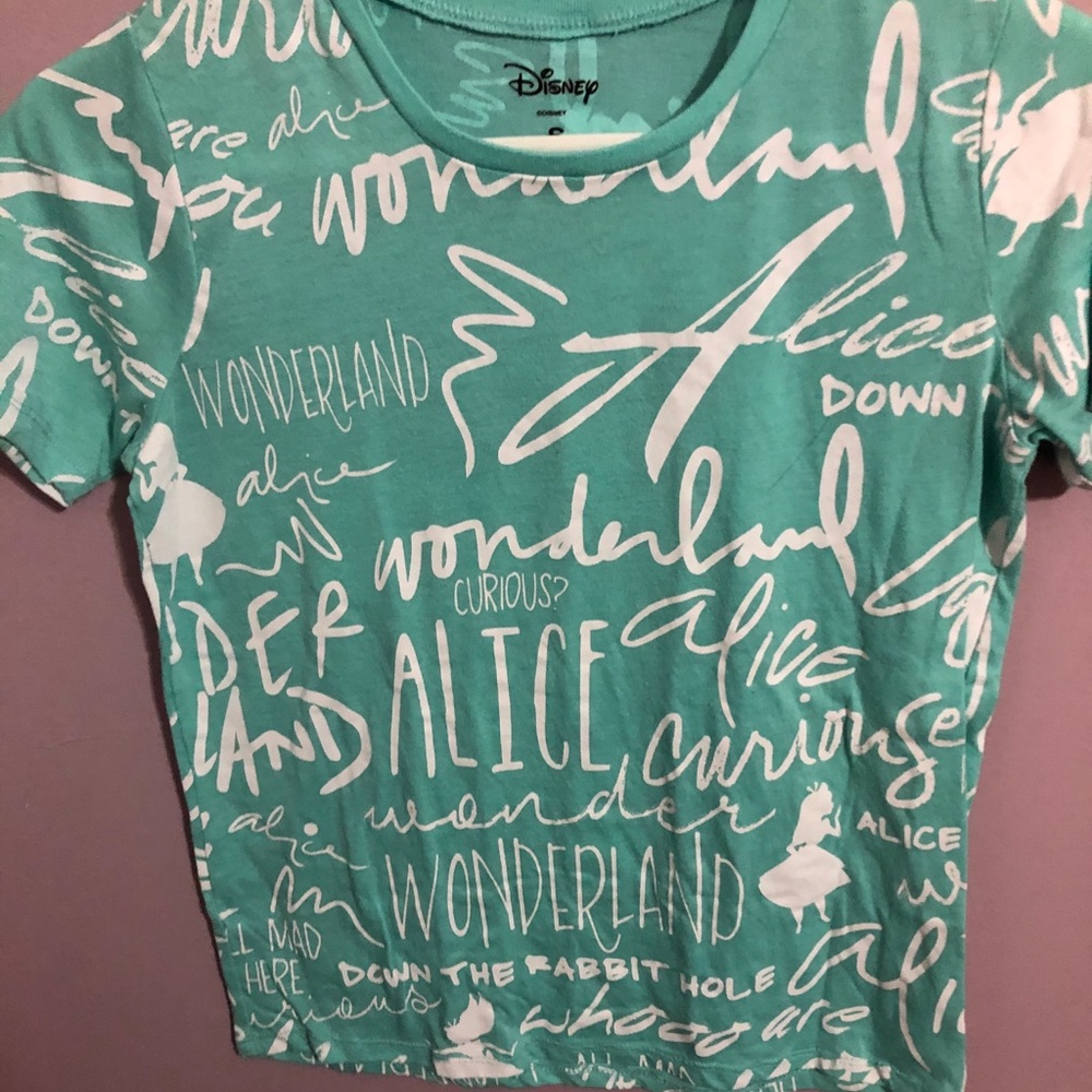 A Alice in wonderland shirt